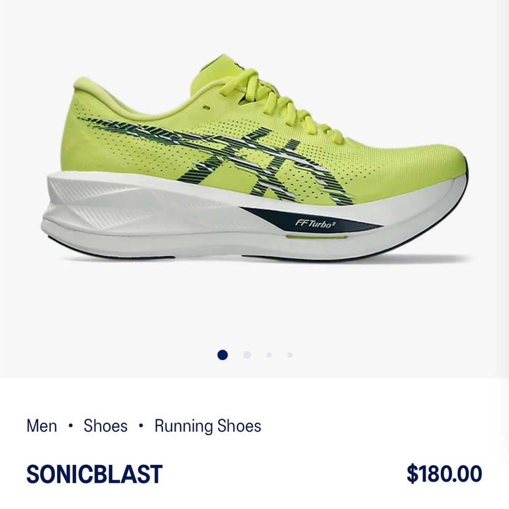 Asics Sonicblast Citron/Tranquil Teal Running Shoes